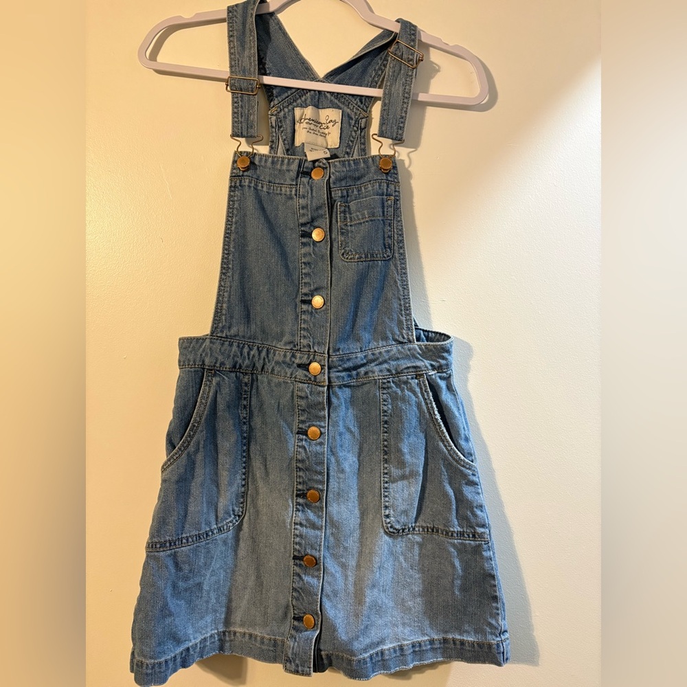 American Rag Blue Denim Overall Dress